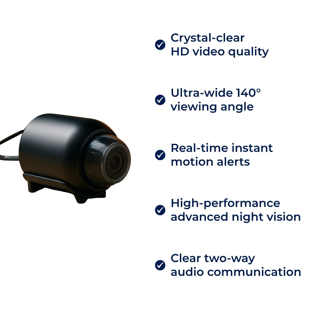 SecureView | WiFi Security Camera – Night Vision – Compact HD Unit – Instant Motion Alerts – Protect Your Family & Home 24/7 for Peace of Mind