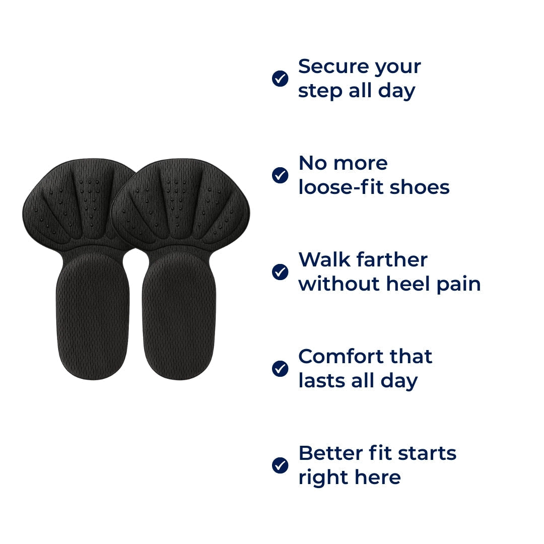 HeelEase | Heel Grip Cushion Inserts – Prevent Heel Slipping – Soft Shock-Absorbing Cushioning – All-Day Comfort for Everyday Shoes