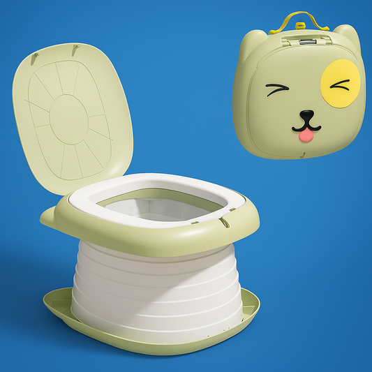 TravEase Potty | Portable Potty Toddler – Odour-Blocking Liners – Strong 50 kg Capacity – Travel & Day Out Use
