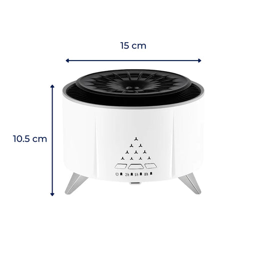 MistAura | Diffuser Humidifier – Ultrasonic Quiet Operation – 350 ml Tank – Sleep Relaxation – Relieves Dry Air & Aids Better Breathing