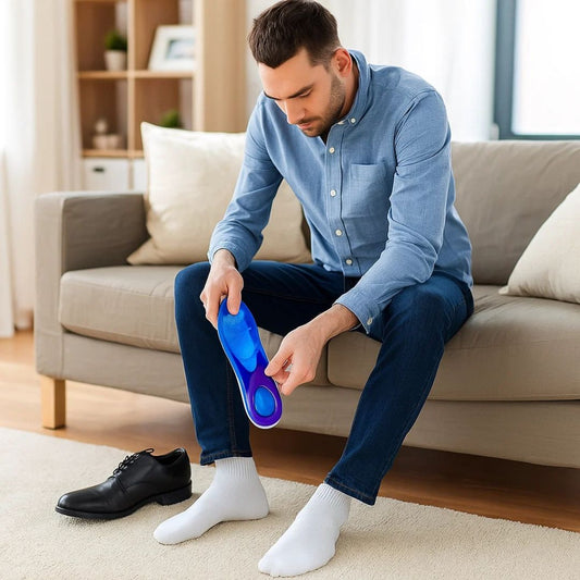 SoleRelief | Gel Insoles for Morton's Neuroma – Shock-Absorbing Silicone – Arch Support – Pain Relief for Active Adults