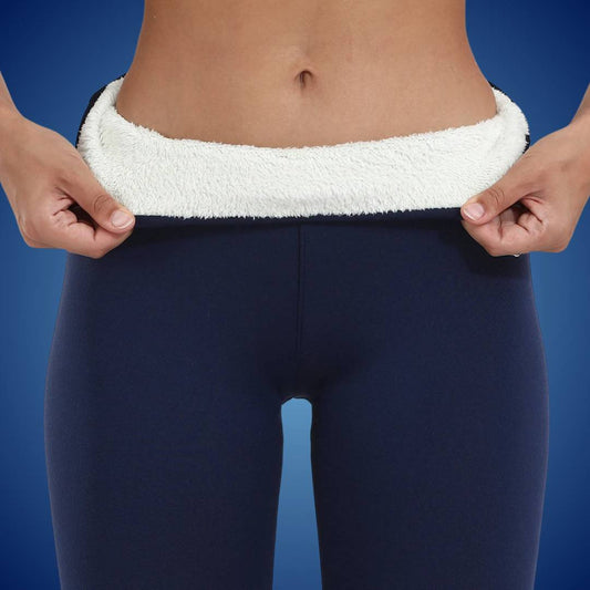 WarmFlex High-Waisted Warm Fleece Leggings | Winter Legging for Cold Weather - Warm Legging - for Outdoor Activities
