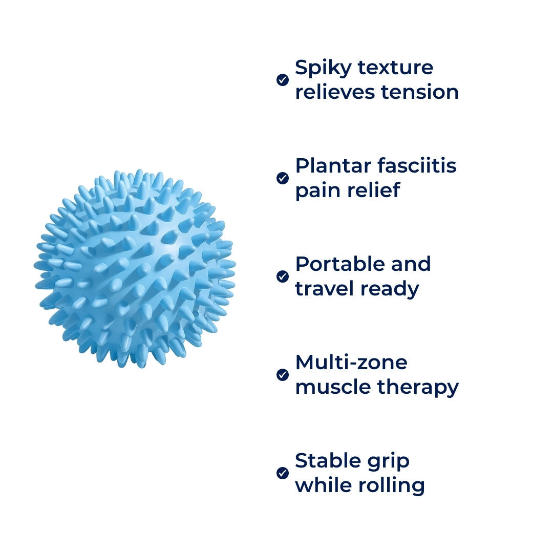 FootEase | Foot Massage Ball – Plantar Fasciitis Relief – Spiky Deep‑Tissue – Boosts Circulation – Soothes Heel & Arch Pain After Long Days