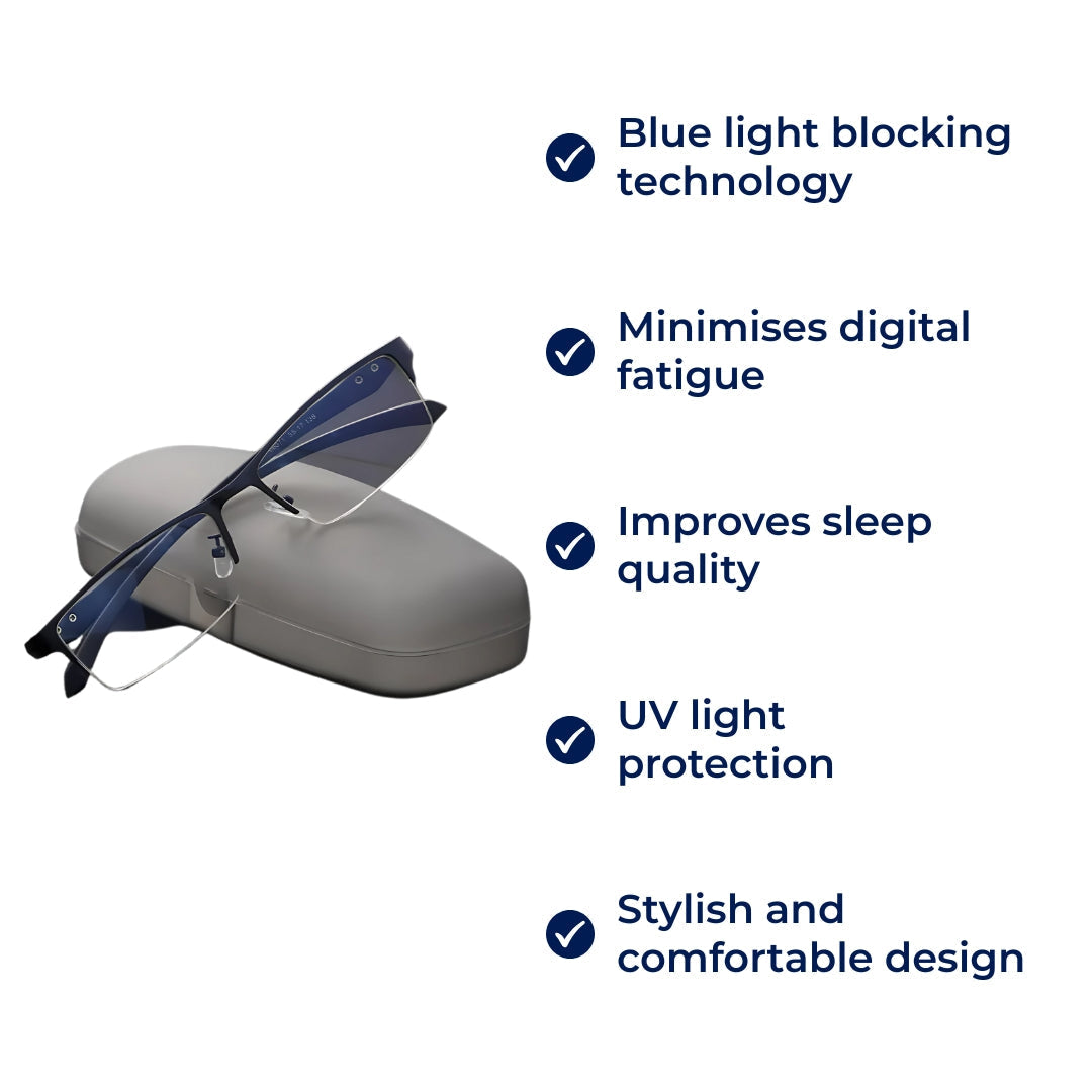 ClearGuard | Blue Light Glasses – Reduce Eye Strain, Ease Fatigue, Improve Sleep & Block UV for Screen Use and Everyday Comfort