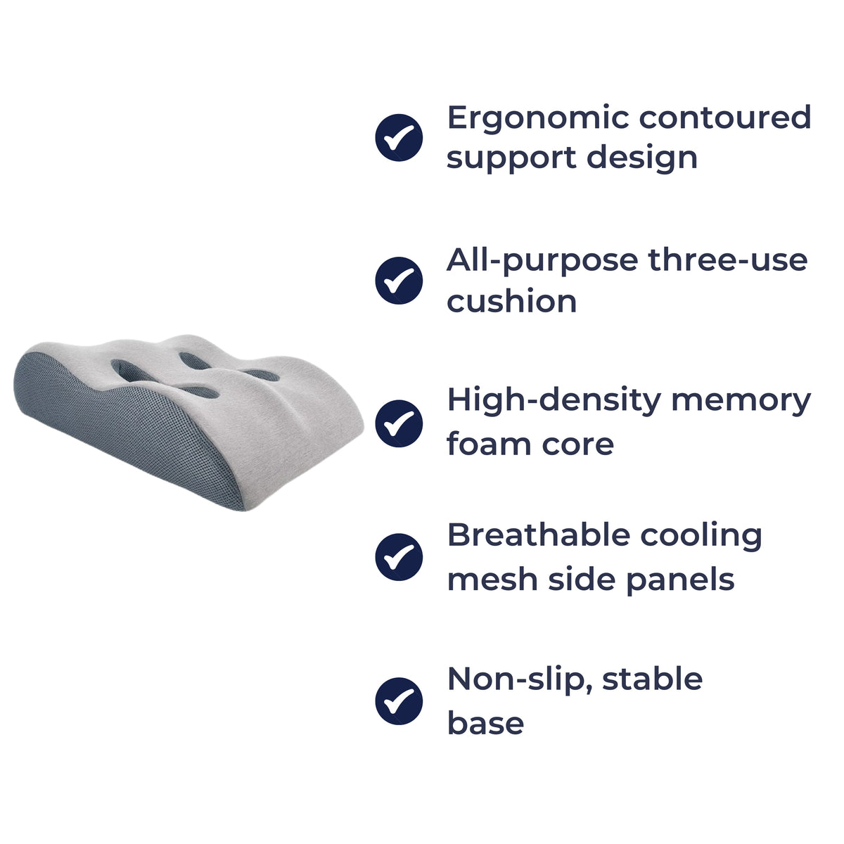 ElevateEase | Leg Elevation Pillow – Improve Circulation & Swelling Relief – Memory Foam with Breathable Cover – Tired Legs Support