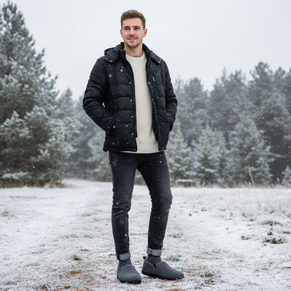 CozyStride | Warm House Slippers – Memory Foam Cushioning – Insulated Breathable Cotton – Relieves Cold Feet and Supports All-Day Comfort