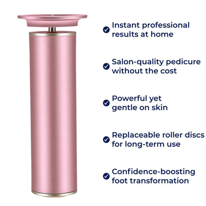 SmoothStep | Electric Foot File Callus Remover – Hard Skin Removal – Waterproof Rechargeable – Restores Soft Smooth Feet Instantly