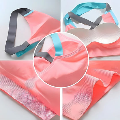 BounceBlock | High-Impact Sports Bra – Bounce Control Support – Quick-Dry Stretch Fabric – Reduces Bounce & Chafing for Intense Workouts