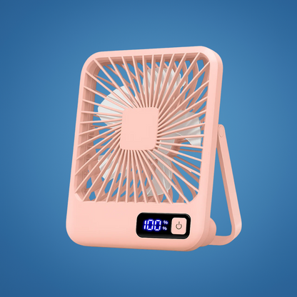 CoolFold | USB Desk Fan – Quiet 5-Speed Air Circulator – Foldable Compact Design – Portable Cooling Relief for Home Office Bedroom Travel