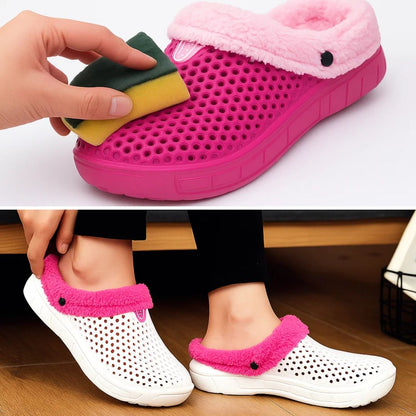 FrostEase | Winter House Slippers – Non-Slip Thick Sole – Plush Lined Indoor Shoes for Cold Feet – Extra Warm Comfort, Support & Relief
