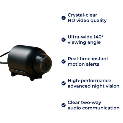 SecureView | WiFi Security Camera – Night Vision – Compact HD Unit – Instant Motion Alerts – Protect Your Family & Home 24/7 for Peace of Mind