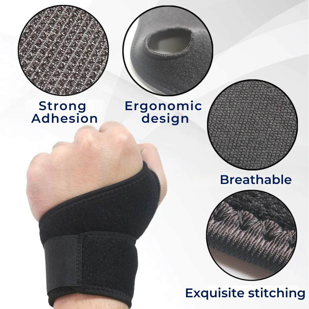 FlexiSupport Orthopedic Wrist Brace | Adjustable Fit - for Pain Relief and Stability in Injuries - Arthritis and Carpal Tunnel