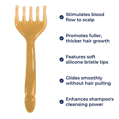 ScalpRevive | Scalp Massager Brush – Boost Hair Growth – Silicone Bristles – Tangle-Free Comfort – Improve Circulation – At-Home Care