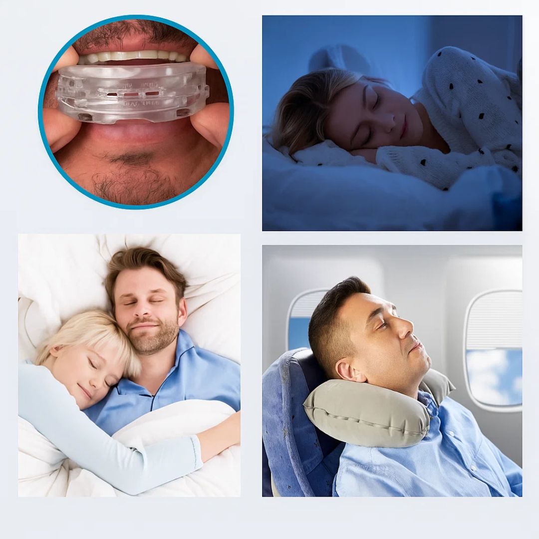 SilentEase | Anti-Snoring Mouth Device – Medical-Grade Silicone – Enhances Airflow – Ideal for Snorers Seeking Better Sleep