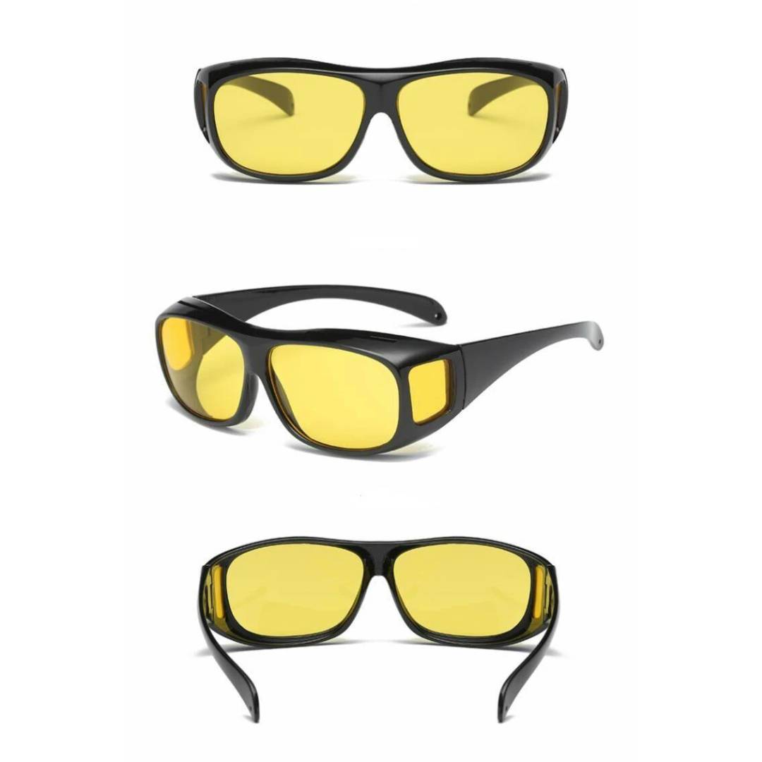 DriveBright Night Driving Clarity Glasses | Enhanced Vision - Anti-Glare Glasses - UV Protection - Reduced Eye Strain During Night Drives