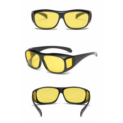 DriveBright Night Driving Clarity Glasses | Enhanced Vision - Anti-Glare Glasses - UV Protection - Reduced Eye Strain During Night Drives
