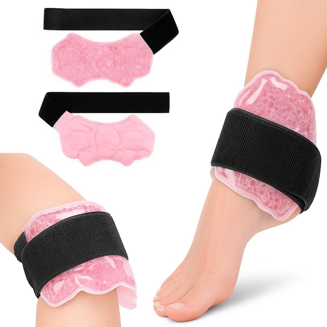FlexiTherm | Hot Cold Compress Wrap – Pain Relief – Flexible Gel-Bead Pack – Reduces Swelling – Reusable for Sports Injury Recovery