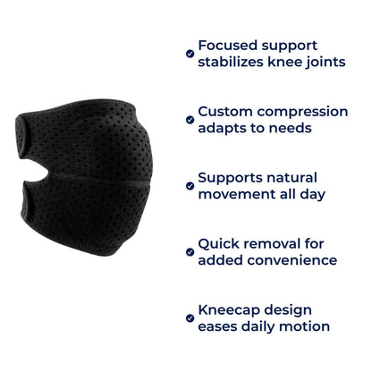 KneeGuard | Compression Knee Support – Joint Stabilisation – Breathable Knee Pad – Relieves Pain – Boosts Mobility – All-Day Comfort