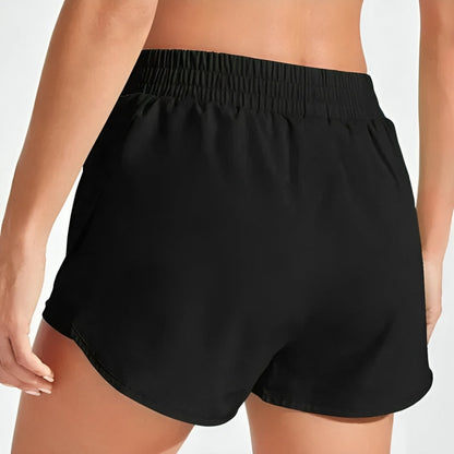 VitaMove | 2-in-1 Women’s Gym Shorts – High Waist Support Fit – Breathable Stretch Fabric – Running & Yoga