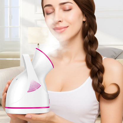 PureGlow | Professional Facial Steamer – Deeply Hydrates, Opens Pores, Boosts Circulation & Soothes Skin – Face Humidifier & Detox Tool