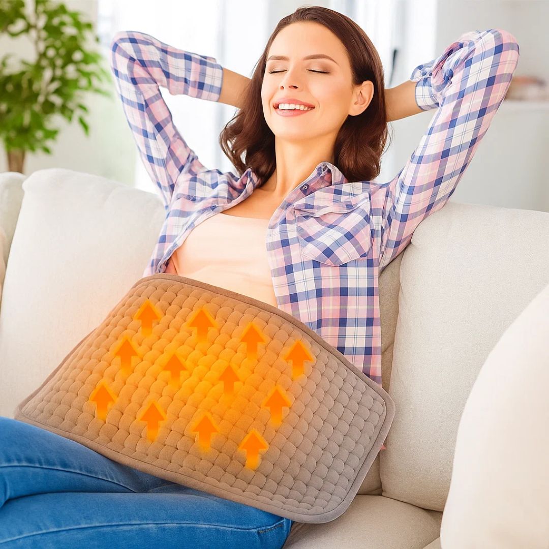 ThermaEase | Portable Heating Pad – Adjustable Heat – Targeted Relief for Muscle & Joint Pain – Cramps – Stress