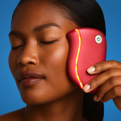 GlowLift | Face Sculpting Tool – Ultrasonic Vibrations – Red LED Light – Anti-Ageing for Women