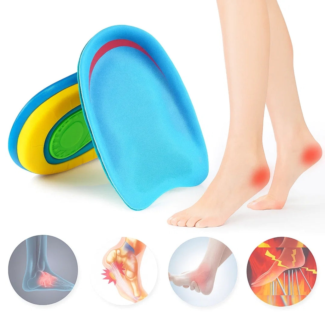 HeelEase | Plantar Fasciitis Heel Cups – Shock-Absorbing – Odour-Resistant Gel – All-Day Pain-Relief – Cushioned Comfort & Support