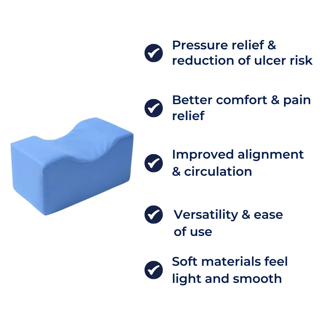 ReliefLift | Anti Bedsore Ankle Support Pillow – Heel Pressure Relief – Soft Breathable Foam – Bedridden Elderly & Post Surgery Care