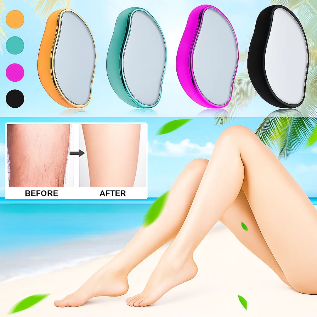 SilkEase | Crystal Hair Remover – Pain-Free Exfoliation – Ultra-Fine Crystal Surface – For Sensitive Skin