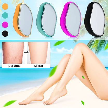 SilkEase | Crystal Hair Remover – Pain-Free Exfoliation – Ultra-Fine Crystal Surface – For Sensitive Skin
