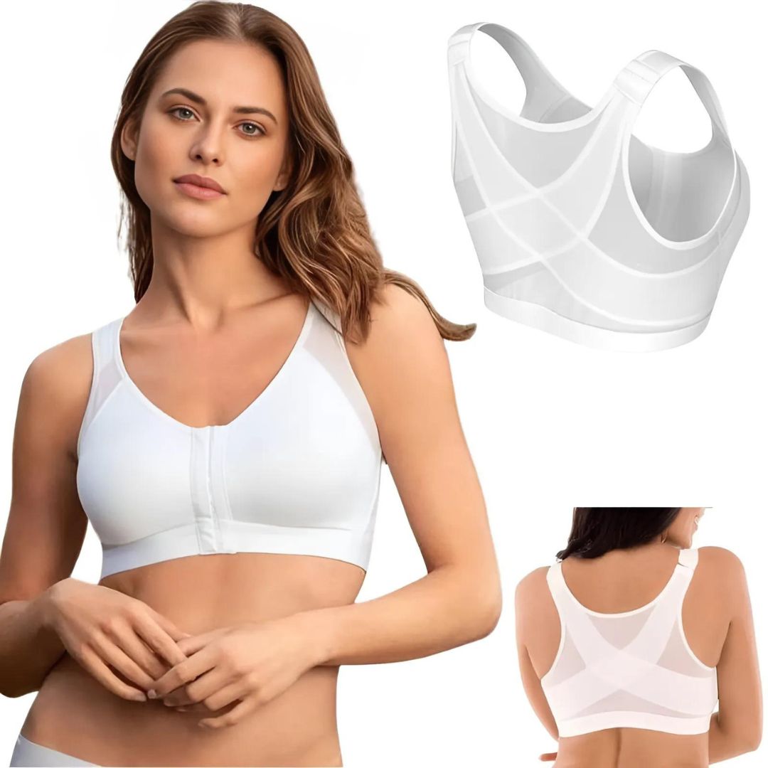 PosturaFlex Wireless Bra Posture Corrector for Women | Comfortable Wireless Bra - Supportive Non Wired Bra - Posture Improvement