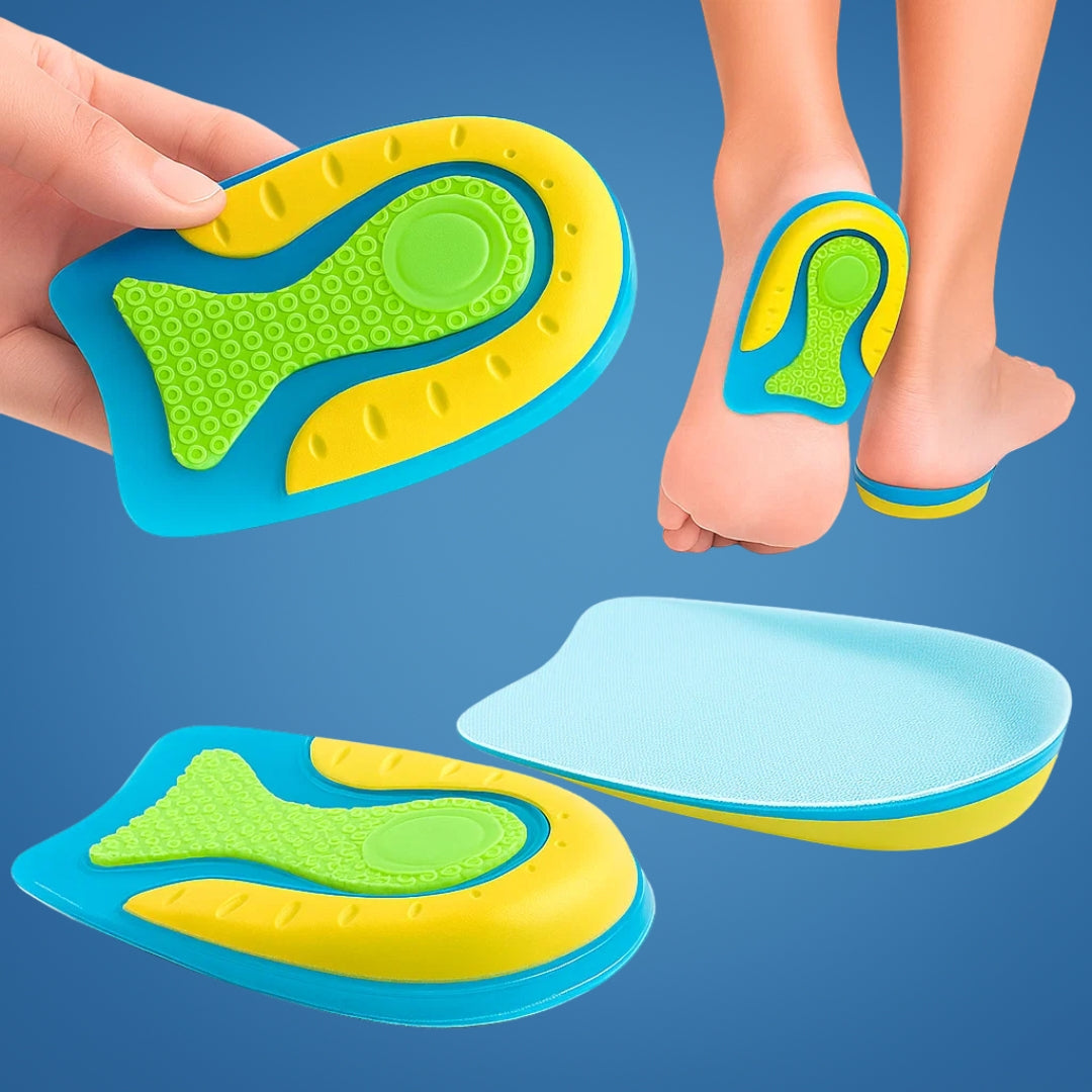 HeelEase | Plantar Fasciitis Heel Cups – Shock-Absorbing – Odour-Resistant Gel – All-Day Pain-Relief – Cushioned Comfort & Support