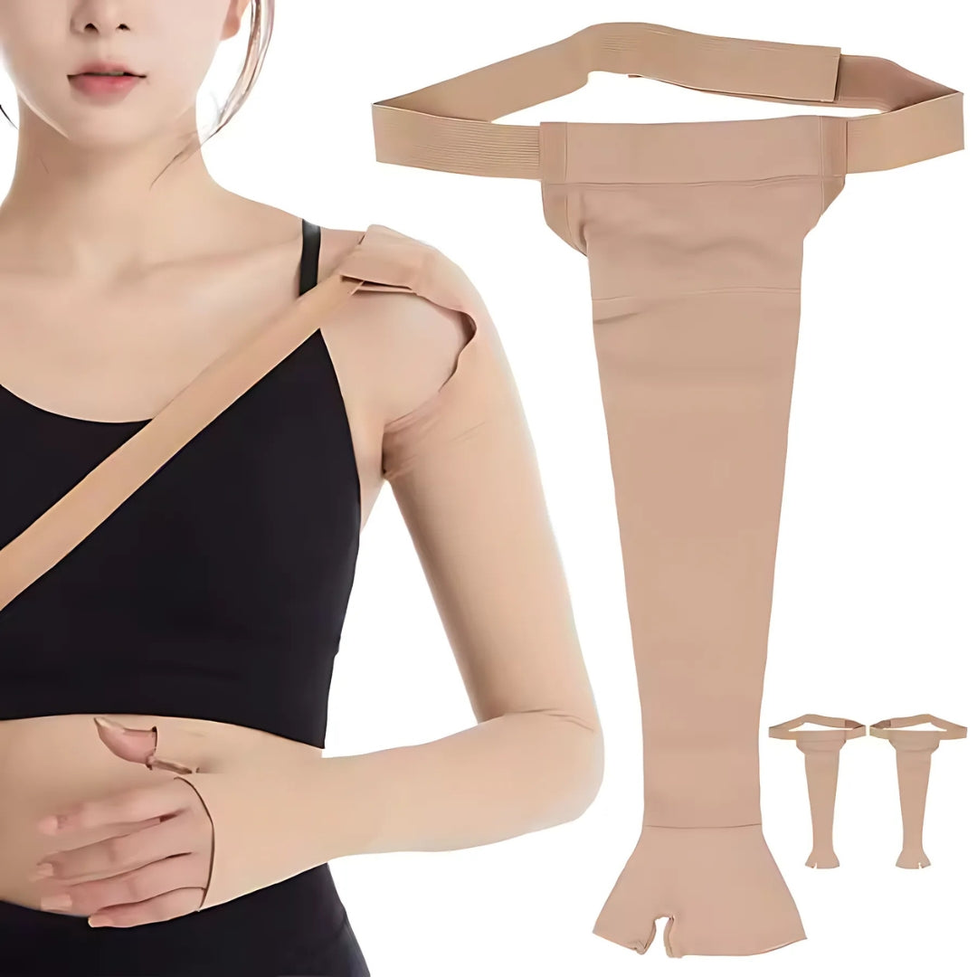 LymphRelief | Lymphedema Compression Arm Sleeve – Medical Support – Reduces Swelling – Improves Circulation – Post-Surgery