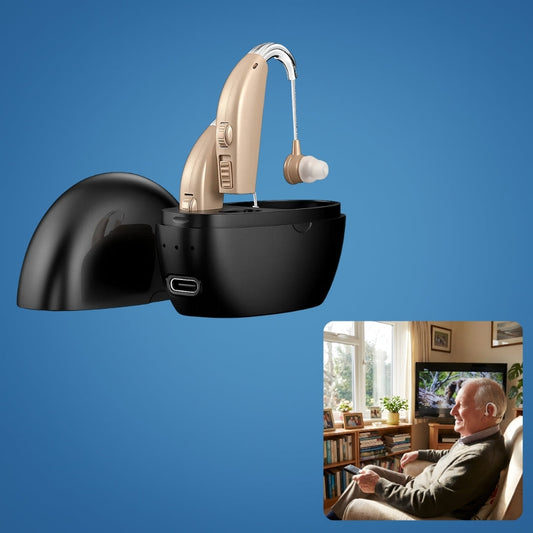 ClearHear | Hearing Amplifier – Boosts Hearing Clarity – Rechargeable & Lightweight – Reduces Background Noise – Ideal for Seniors