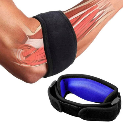 FlexSupport Adjustable Elbow Brace Support Pad | Elbow Pain Relief - Compression for Elbow Pain - Comfortable Elbow Brace