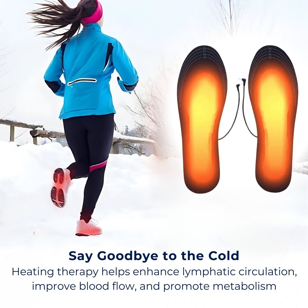 HeatStride Heated Shoe Insoles | Heating Adjustable Shoe Inserts - Temperature Control - Cold Weather - Cold Feet
