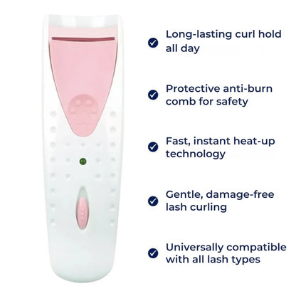 LashLift Pro | Heated Eyelash Curler – Long-Lasting Lift – Anti-Burn Comb – Quick Heat-Up – Safe Natural Curl – For All Lash Types