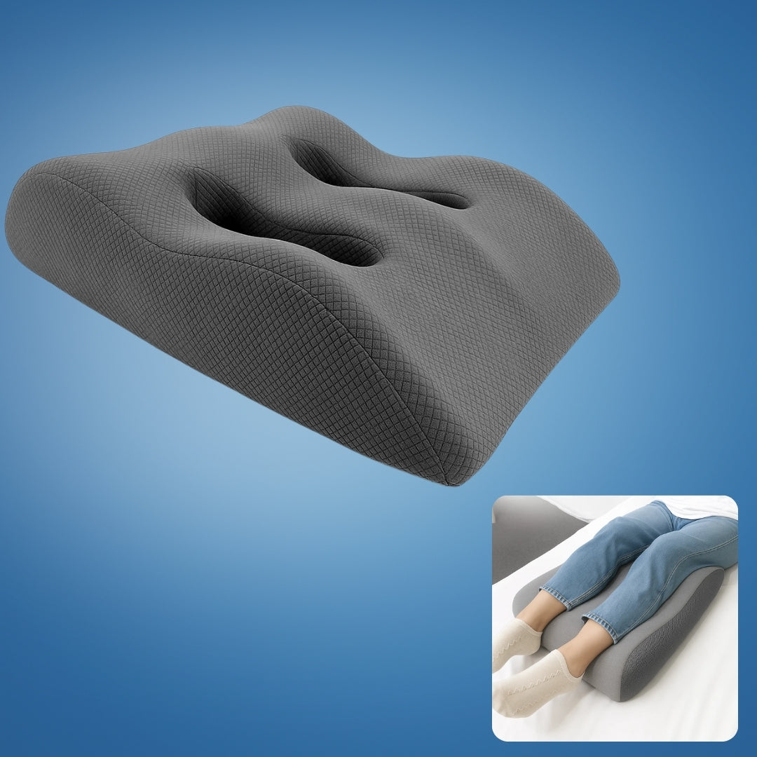 ElevateEase | Leg Elevation Pillow – Improve Circulation & Swelling Relief – Memory Foam with Breathable Cover – Tired Legs Support