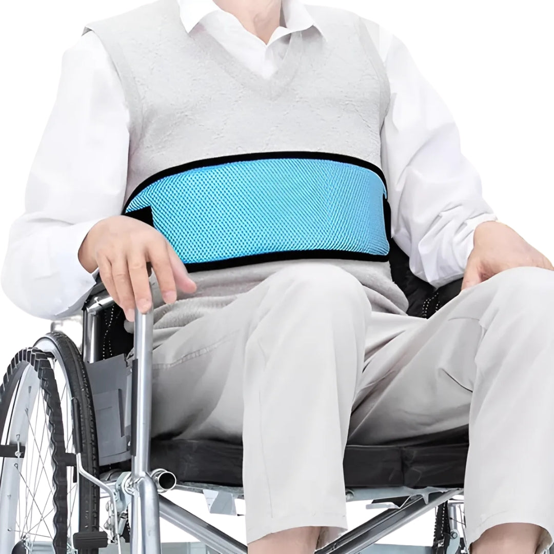 SafeSeat | Wheelchair Safety Belt – Adjustable – Fall Prevention – Posture Support – Comfort Fit for Seniors & Disabled