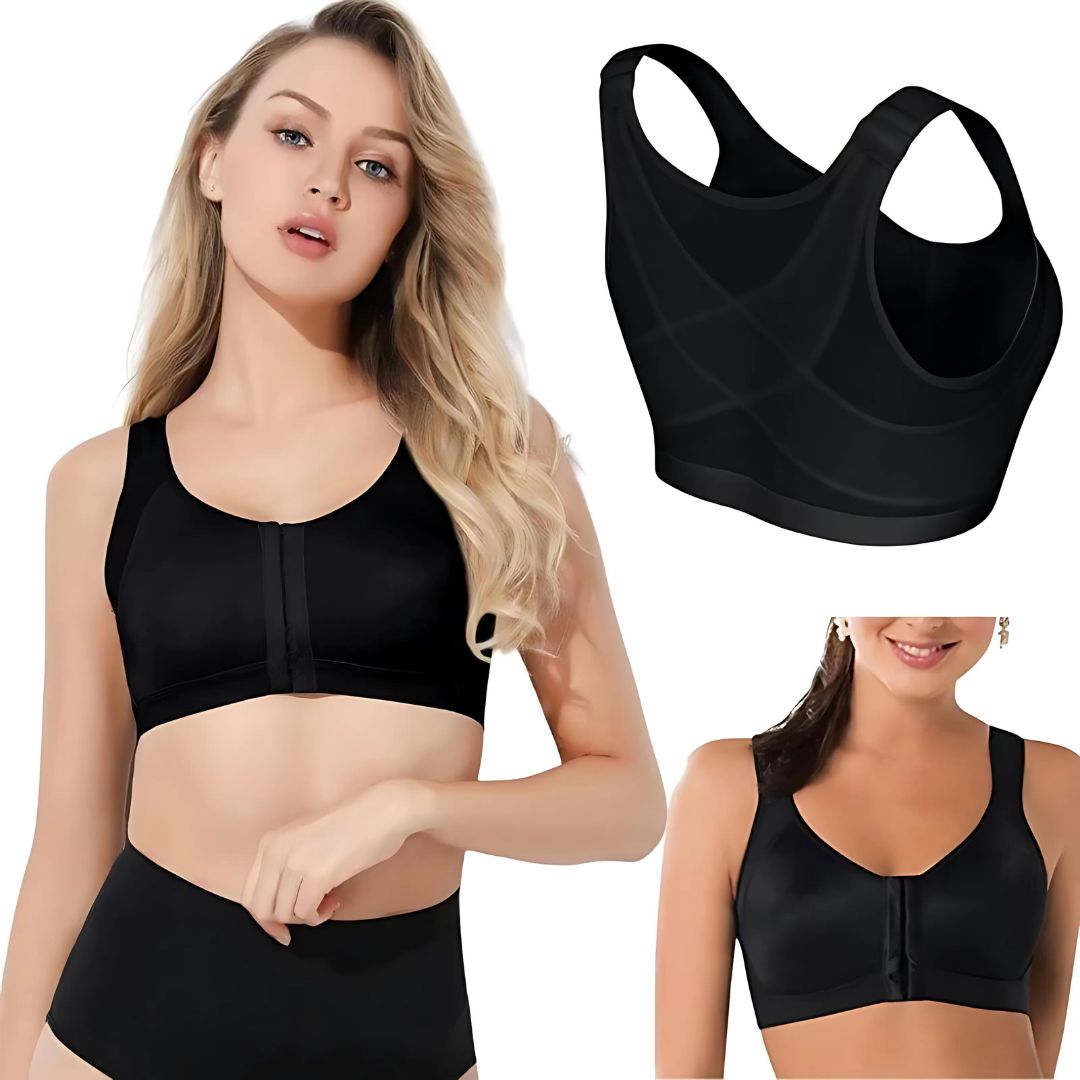 PosturaFlex Wireless Bra Posture Corrector for Women | Comfortable Wireless Bra - Supportive Non Wired Bra - Posture Improvement