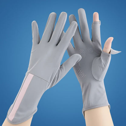 SunGuard | UV Protection Gloves – Breathable Cooling Fabric – Open Finger Touchscreen – Lightweight Comfort – Outdoor Driving & Cycling