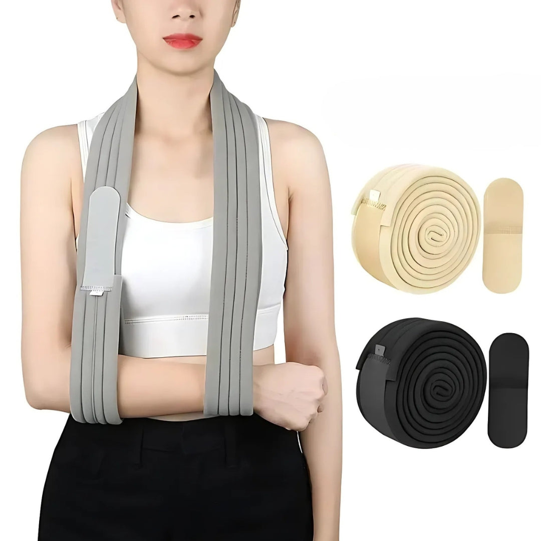 FlexiSupport | Adjustable Arm Sling – Lightweight – Breathable – Shoulder Injury – Fracture Sprain – Post-Surgery Recovery – Pain Relief