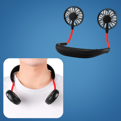 BreezeBand | Portable Neck Fan – Long Battery Life – USB Rechargeable 2000 mAh – Quiet Hands-Free Cooling – Ideal for Travel Festivals Office