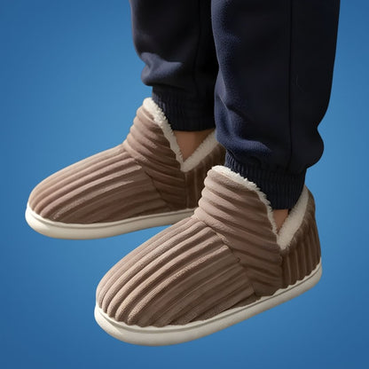HeatEase | Winter Warm House Slippers – Closed-Toe Anti-Slip Sole – Thick Cushioned Support – Keeps Feet Cosy and Pain-Free All Day