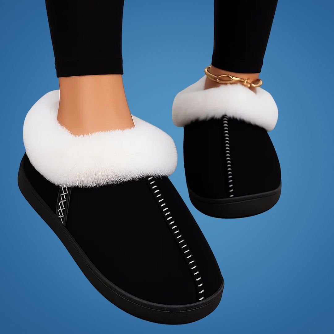 SnuggleStep | Warm Indoor Footwear – Memory Foam Sole – Faux Fur Lining – Anti-Slip Grip – All-Day Comfort & Pain Relief on Hard Floors