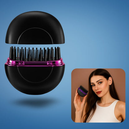GlamGo | Portable Hair Straightener – Fast Heat Up – Mini Comb Design – Frizz-Free Finish – Quick Touch-Ups for Travel & Daily Use