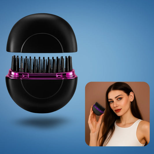 GlamGo | Portable Hair Straightener – Fast Heat Up – Mini Comb Design – Frizz-Free Finish – Quick Touch-Ups for Travel & Daily Use