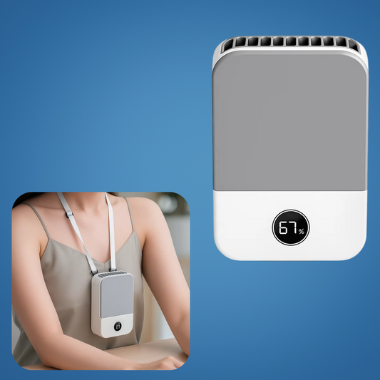 BreezeClip | Waist Clip Fan – 3-Speed Cooling – 2000 mAh Battery & Secure Waist Attachment – Hands-Free Relief for Outdoors, Work & Travel