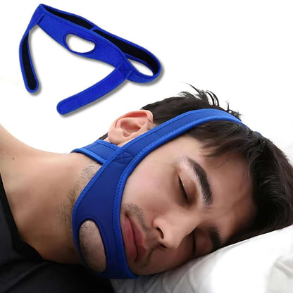 SilentRest Premium Full Head Chin Strap for Snoring Relief | Sleep Apnea Support - Comfortable - Night Use