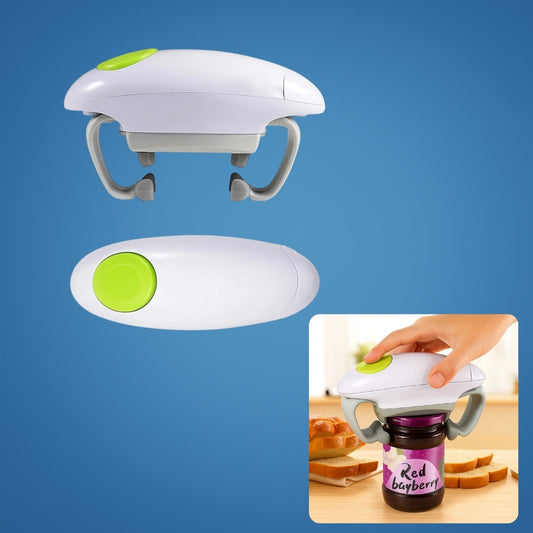 KitchenEase | Automatic Can Opener – Smooth Edge Safety – Battery Powered – One‑Touch Ease – Prevents Cuts – Ideal for Seniors & Cooks
